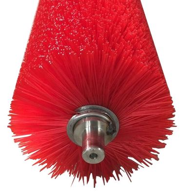 Nylon Cylinder Brush  For Cleaning Conveyor Belts And Brick Manufacturing