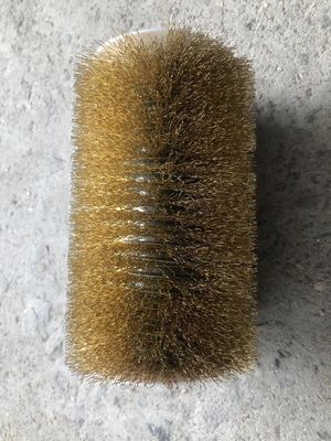 German Craftsmanship Cylindrical Roller Brush Copper Wire Used By Wood Factories