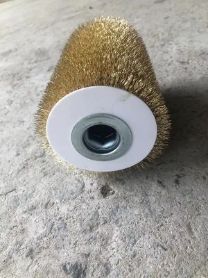 German Craftsmanship Cylindrical Roller Brush Copper Wire Used By Wood Factories