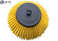 445*750mm Disc Poly Bristle Road Sweeper Rotary Street Road Sweeper Brush Motor Driven Sweeper Disc Brush OEM Accepted